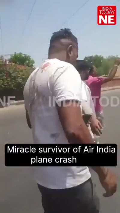 A single guy survived the deadly plane crash in India that claimed 241 people