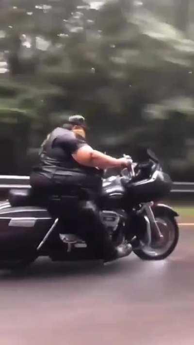 Bob driving out on the road today