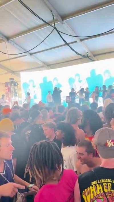 Joeyy realizes he is on the screen