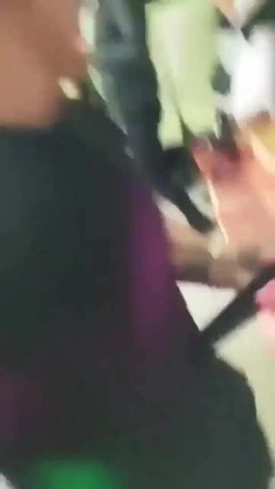 NSFW Drunk and dancing in front of an open window.