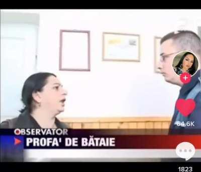 Abusive teacher gets a taste of her own medicine.