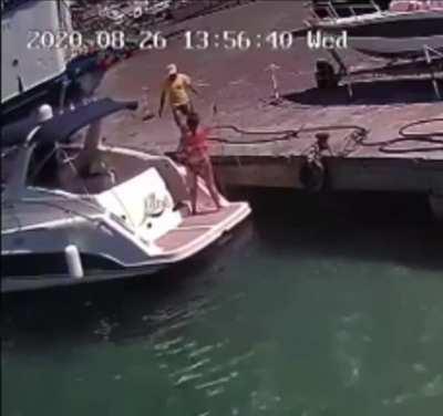 Don’t mind me just untethering the boat