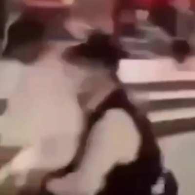 Stupid man with a skateboard