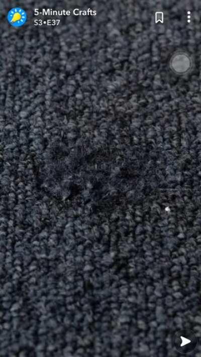 SLPT: Burn your carpet off then put it back with superglue to have fireproof floors