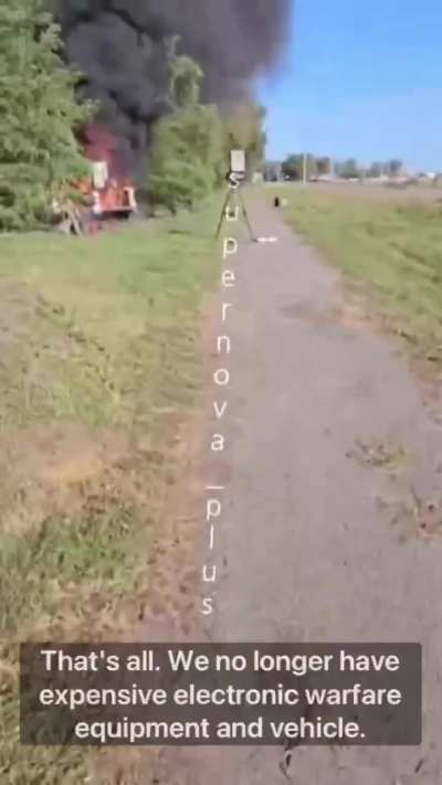 Russians are showing off their new expensive anti-drone electronic warfare system - only to experience Ukrainian falling debris. Published 11.10.2025