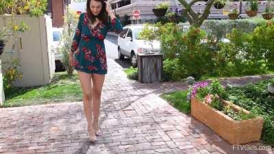 Beautiful braless wonder