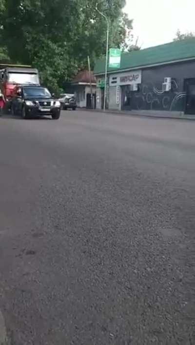 To stop this guy with my car