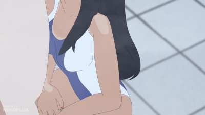 Nagatoro's warm mouth in the shower