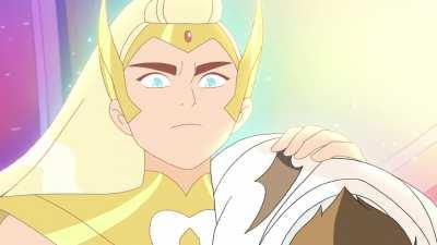 Adora becomes She-Ra with the Avatar state theme