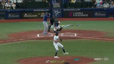 [Highlight] [Highlight] The Rangers take a 2-0 lead on a wild pitch by Tyler Glasnow.