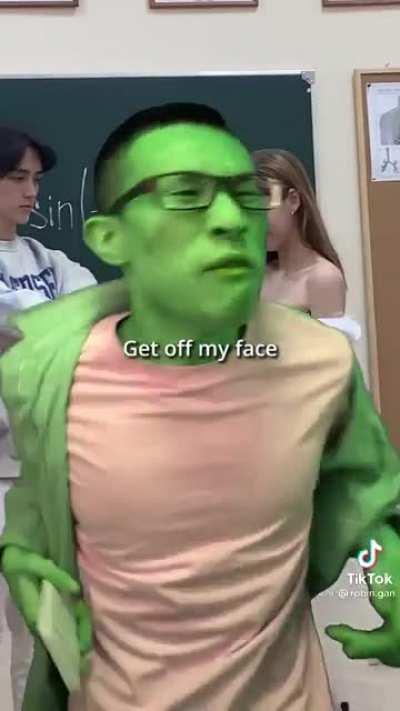 MF'ers blocking the blackboard....