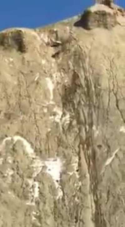 Is this biker brave or crazy