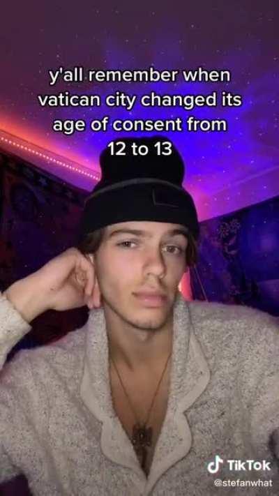 TIL Vatican City has the lowest age of consent in Europe