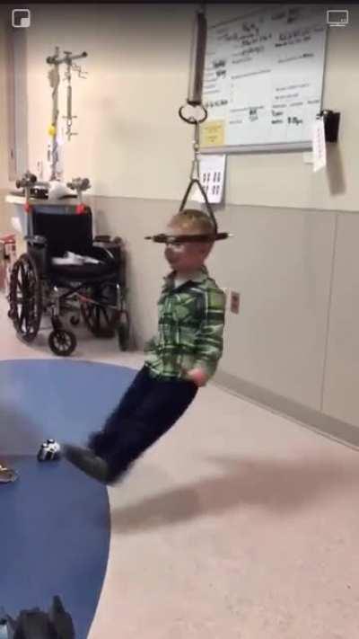 Halo traction treatment for scoliosis