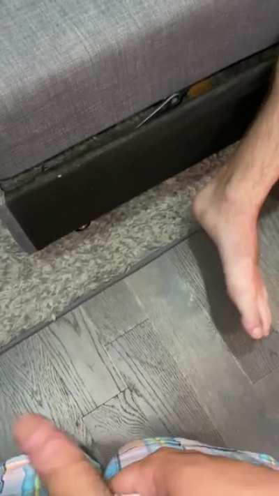 Riding a big white cock stranger from Reddit while Hubby jerks off his little cock. I don’t think I’ll even feel Hubby after