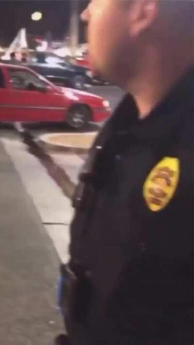 Trump mob bear maces and attempts to start fights with woman, when she tries to present evidence to Police they dismiss her.