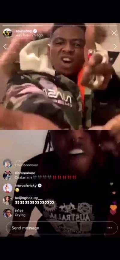 Legendary Ig live between two Chiraq clucks🤣