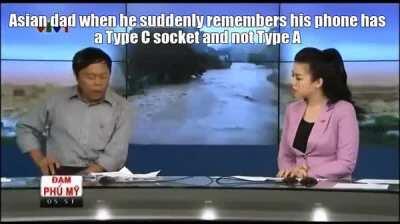 The way he swears when reality hits him