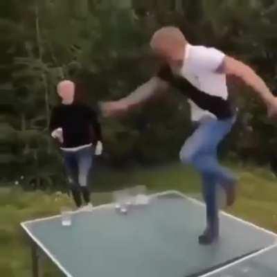 It's for table tennis, do not dance on it