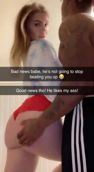 Your girlfriend went to try and talk to your bully into not beating you up anymore, but she got distracted…