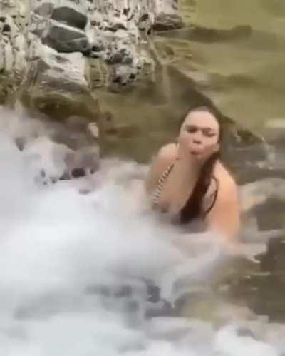 HMC while she drinks Nature’s Water