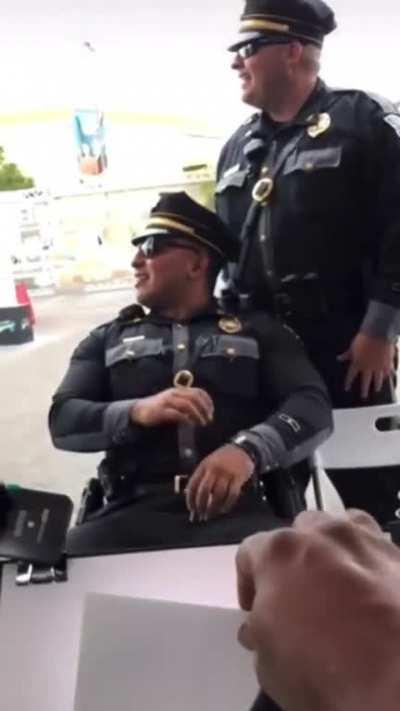 Cops react to their caricature.