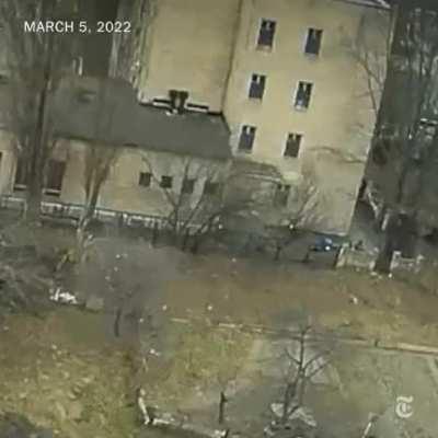 New evidence — including three videos obtained by The New York Times — shows how Russian paratroopers rounded up and executed at least eight Ukrainian men in Bucha on March 4