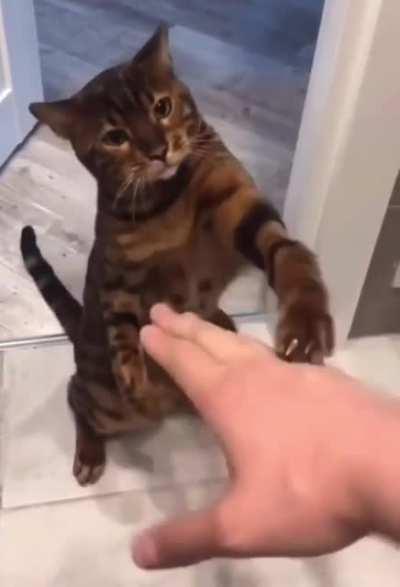 Needs to work on his footwork