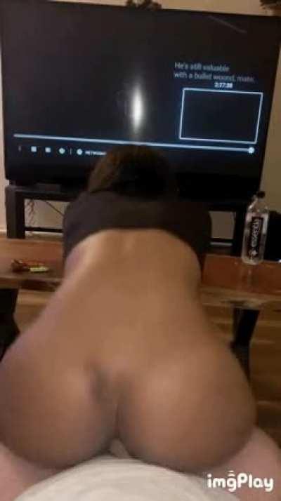 Riding him like a pro