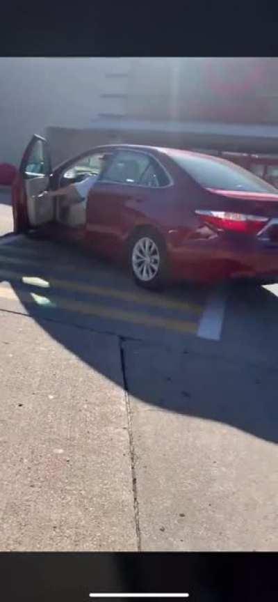 I didn’t see you walking in the crosswalk like a normal pedestrian.