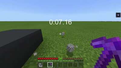 If you stand at the maximum reach while mining, you can mine faster.