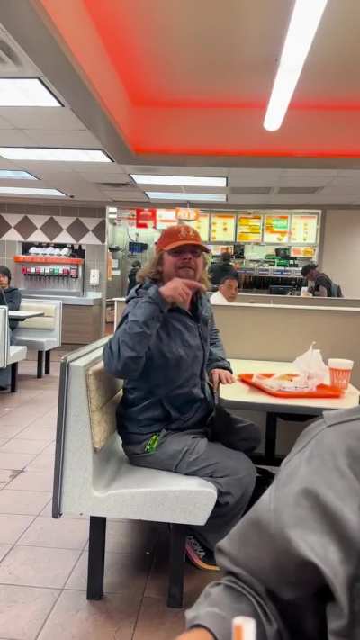Racist Ken having an episode at Whataburger