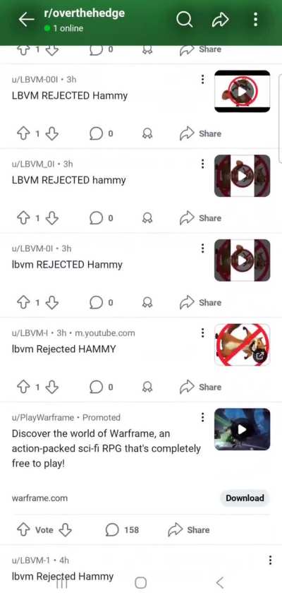 Okay we GET IT BRO We get that you rejected Hammy