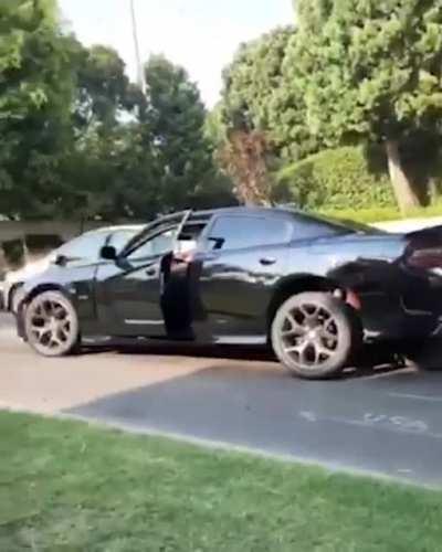 Drunk guy crashes into parked cars, LAPD lets him walk away without testing him