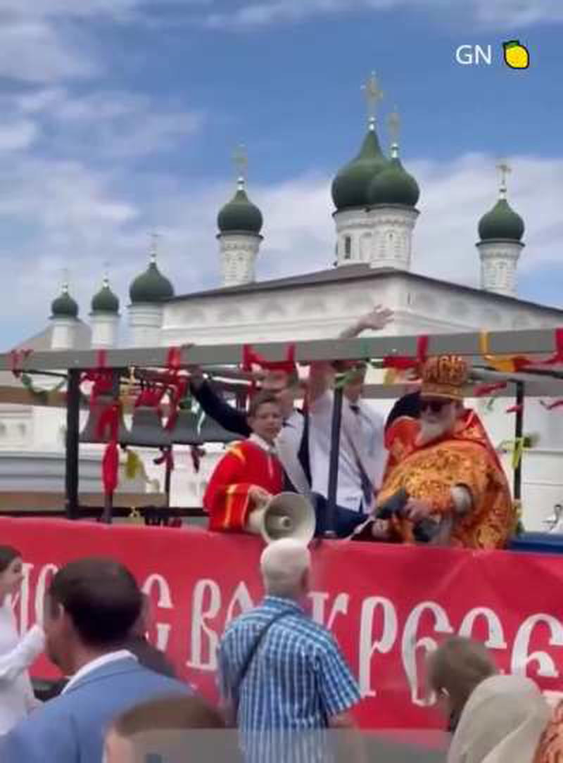 Крещение Руси. Картина маслом.