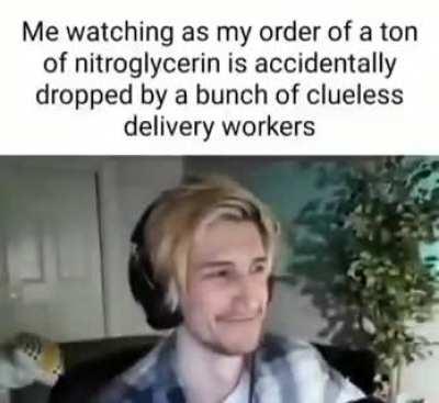 Kids, be careful when handling nitroglycerin...