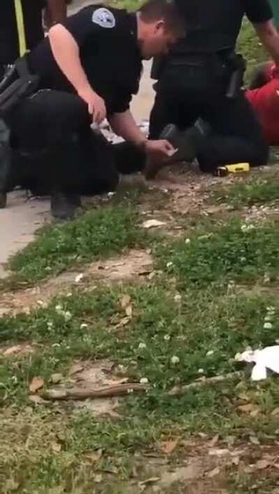 Cop plants drugs on an innocent civilian to rack up his arrest record