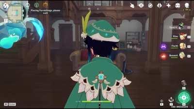 So i set a mini trap for my guest.