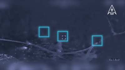 Ukrainian drone footage of an M142 HIMARS strike on the location three North Korean M-1978 