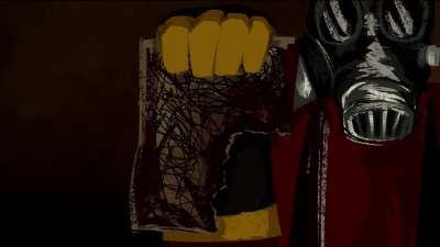 pyro makes a beautiful drawing