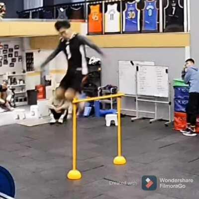 HMB while I demonstrate my high jump ability