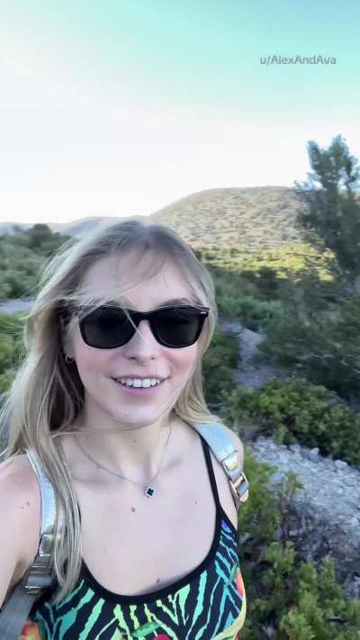 Flashing every hiker that passes by