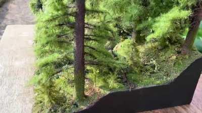 Sorry that it’s a little late, but here is a video of the entire diorama + some CCR music because you asked for it.