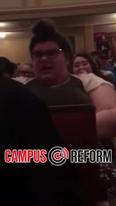 A classic public freakout, also unfortunate meme.