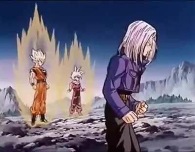 The most intimidating Super Saiyan scream.