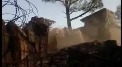 Indian Army Infantry troopers pounding Pakistani Positions across the Line of Control With Carl Gustaf