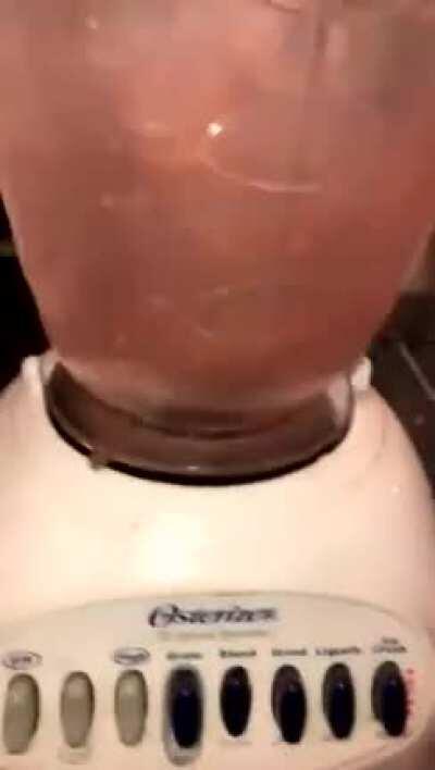 Man Blends a Goldfish