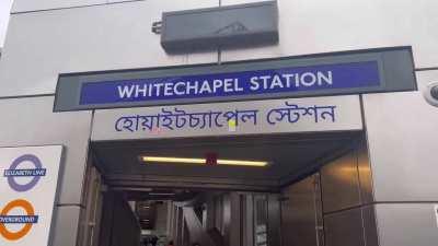 Old man yells at sign