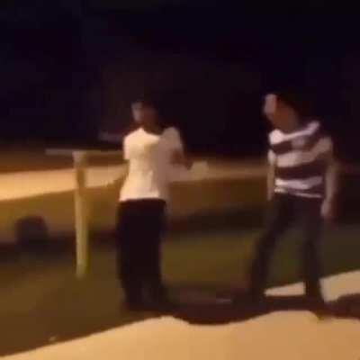 He just had to pause mid knock out.