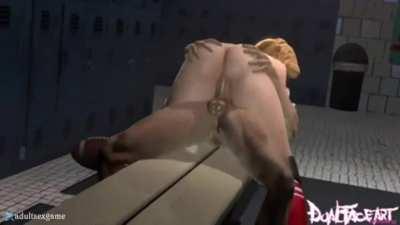 INZONE Tina gets creampied (Dual-Face-Art) [Dead or Alive]